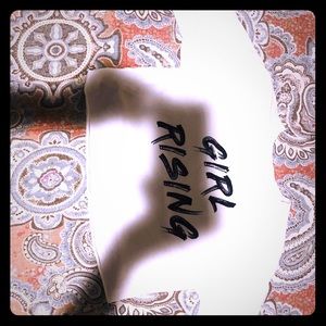 One girl rising long sleeve cute crop top